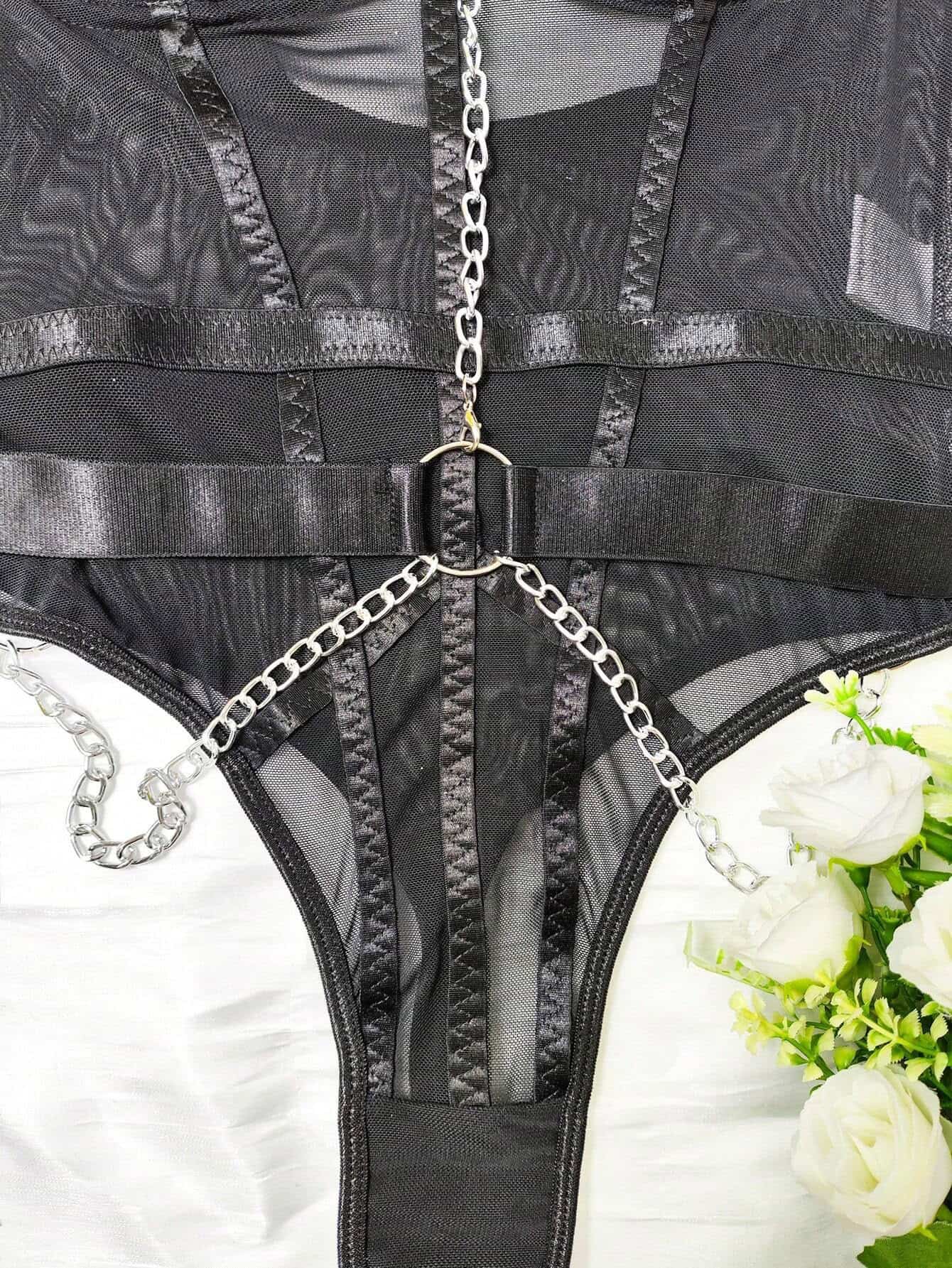 מדיסון - בגד גוף עם שרשרת